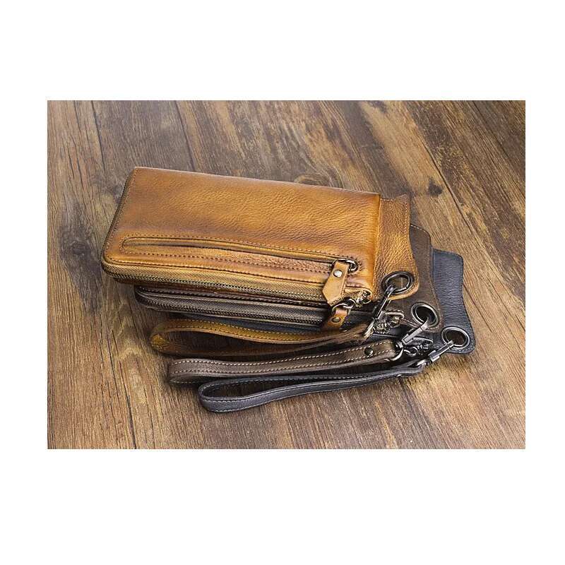 Vintage Women Leather Short Slim Male Purses Money Credit Card Holders Men Wallet