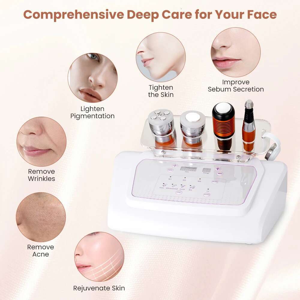 No-Needle Mesotherapy Ultrasonic Facial Photon Cold Hammer Skin Care Bio Massage