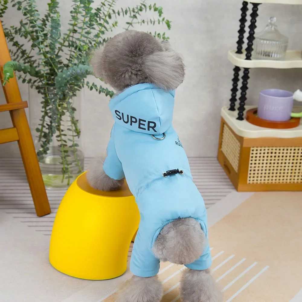 Thicken Warm Dog Jumpsuit Winter Small Dog Clothes for Chihuahua Coat Waterproof Hoodie Puppy Overalls Poodle Jacket Pet ApparelXJ250109
