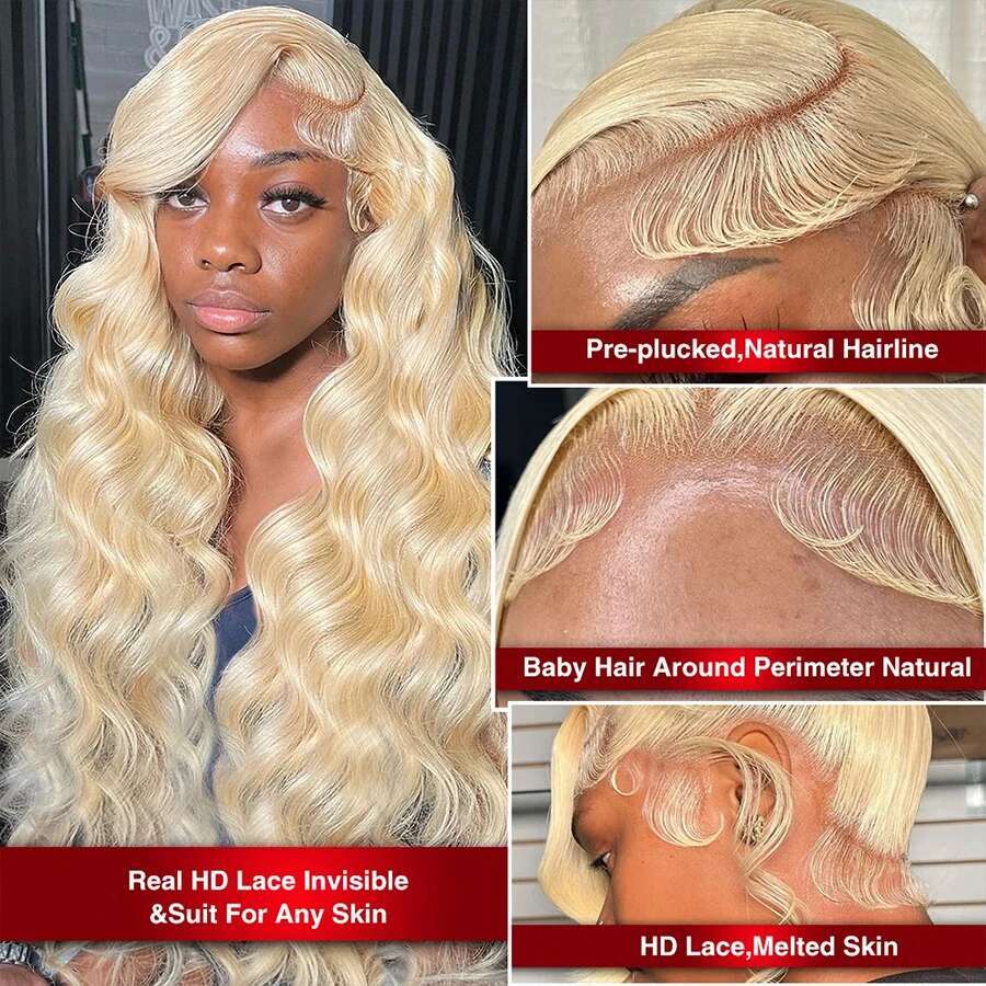 30 Inch 13x4 Honey Blonde Front 613 Hd Lace Frontal Wig 13x6 Colored 100% Body Wave Human Hair Wigs For Black Women