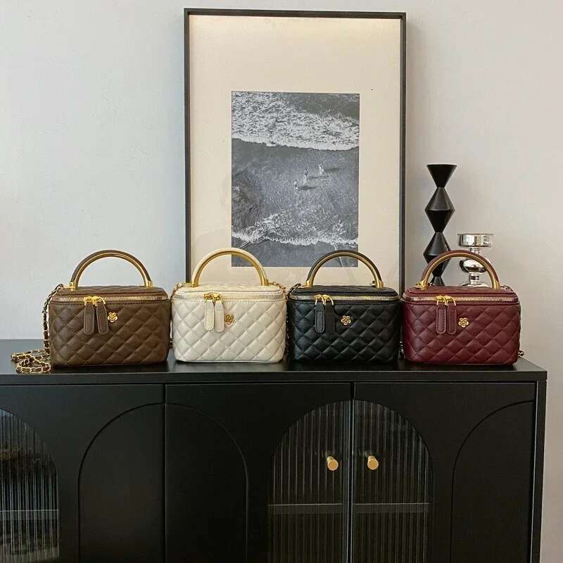 2024 New Women's Large Capacity Dia Grid Single Shoulder Diagonal Cross Hand-Held Small Square Bag, Famous Designer