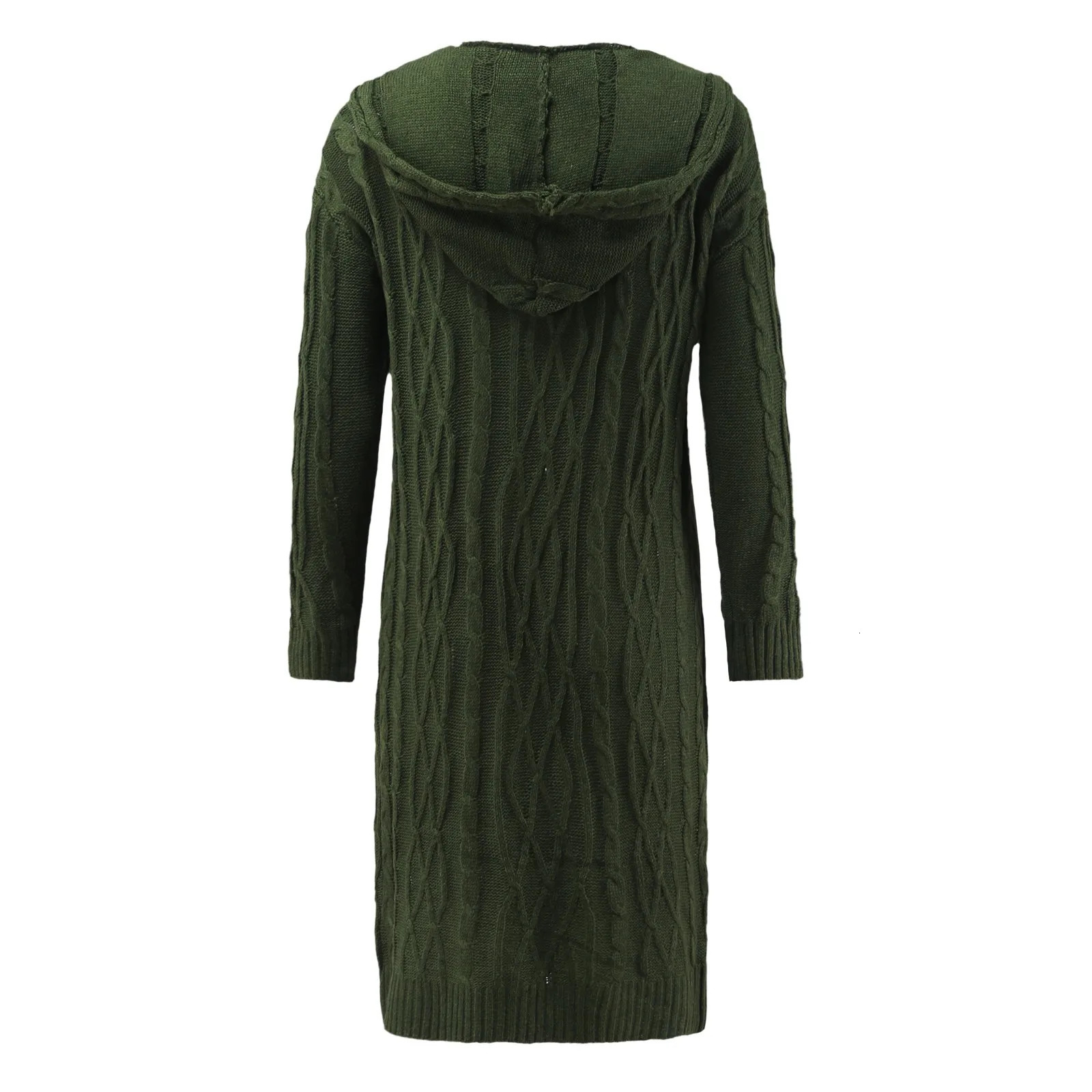 Autumn Winter Lazy Style Loose Long Knitted Cardigan Women Solid Knitted Sweater Cardigan Coat Womens Warm Coat Streetwear 250106