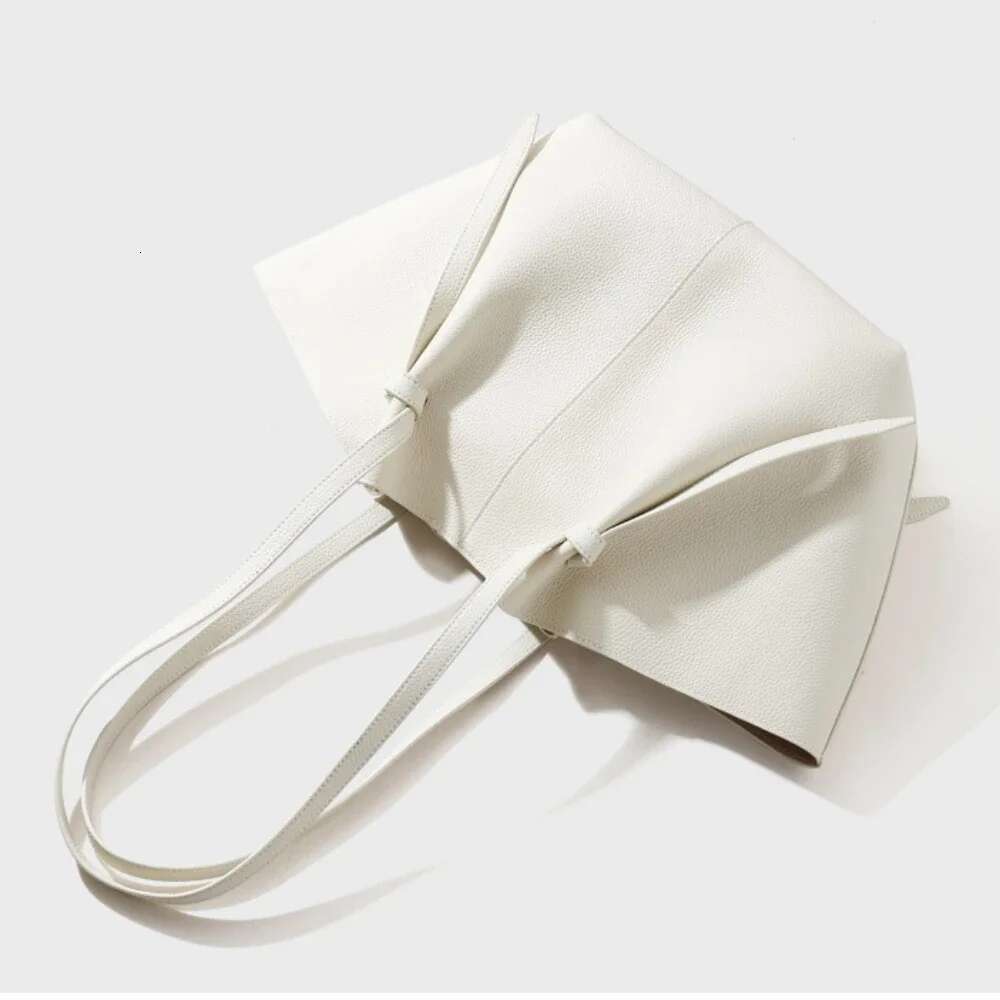 Motingsome Autumn And Winter New 2025 Women First-Layer Cowhide Handbag Large-Capacity Tote Bag Shoulder Calfskin Bucket