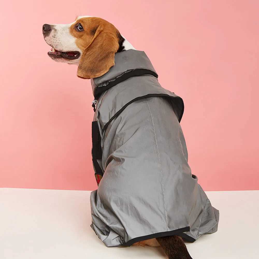Reflective Dog Raincoat Dog Waterproof Jumpsuit Sunscreen Coat Jacket for Puppy Large Dogs Outdoor Clothes Pet Cat Dog ProductsXJ250121