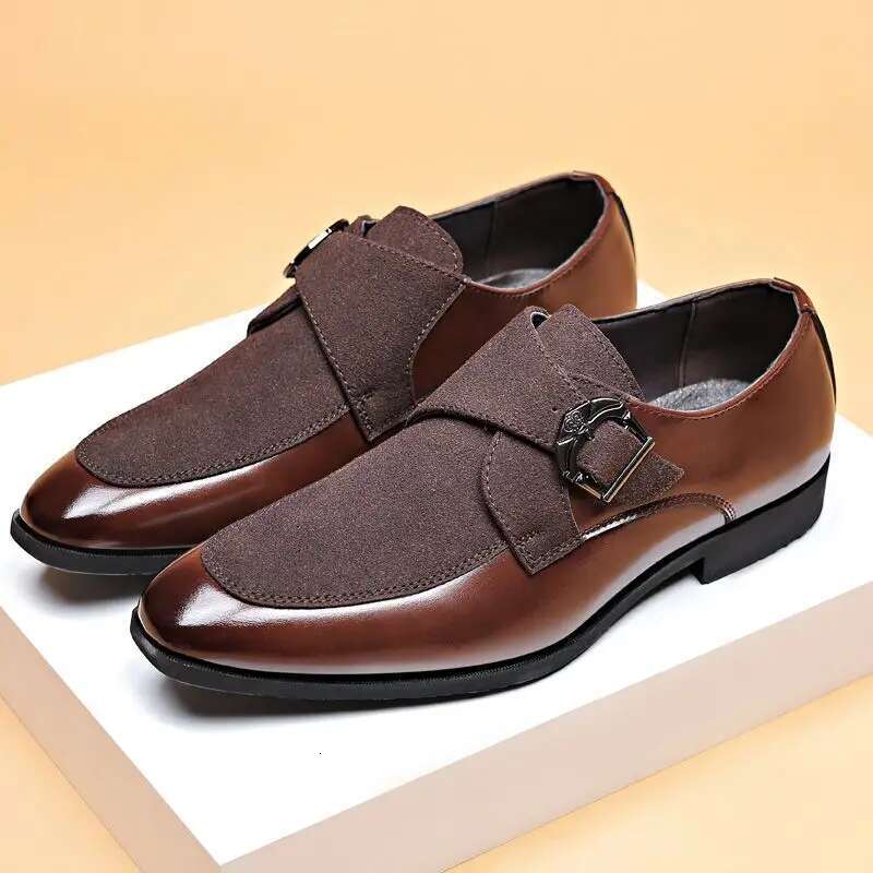 Men's Leather Shoes Pointed Toe Male Casual Loafers Shoe Cowhide Classic Original Retro Free Delivery Shipping Low Price Elegant