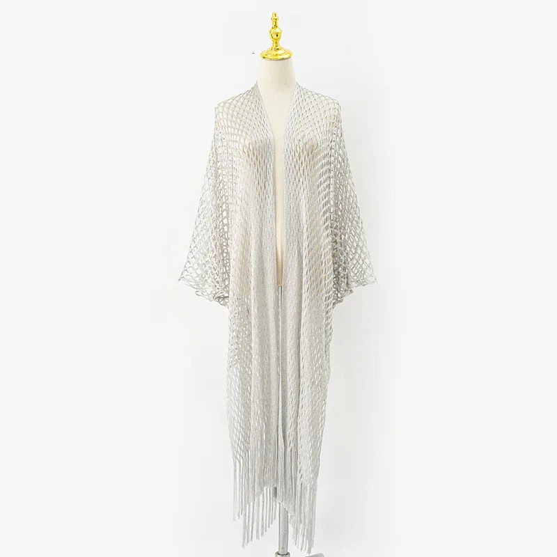 Gold Beach Beachwear Crochet Cover Ups Plus Size Long Kimono Cardigan Vacation Swimming Costume Wear Coverups For Women Over 50 250108