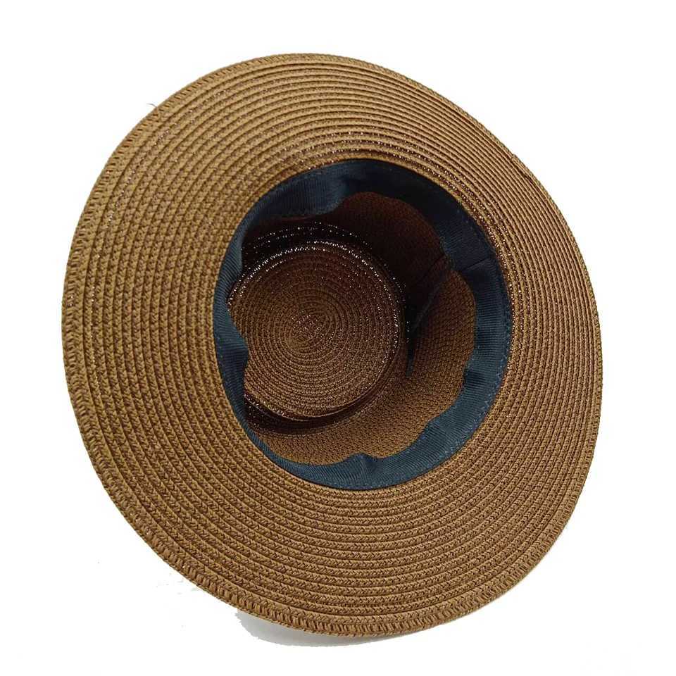 Summer Sun Straw Hat 2024 Concave and Convex Top Adjustable Elastic Webbing Accessories Men and Wen Sun Hat Outdoor Beach Hat X250109