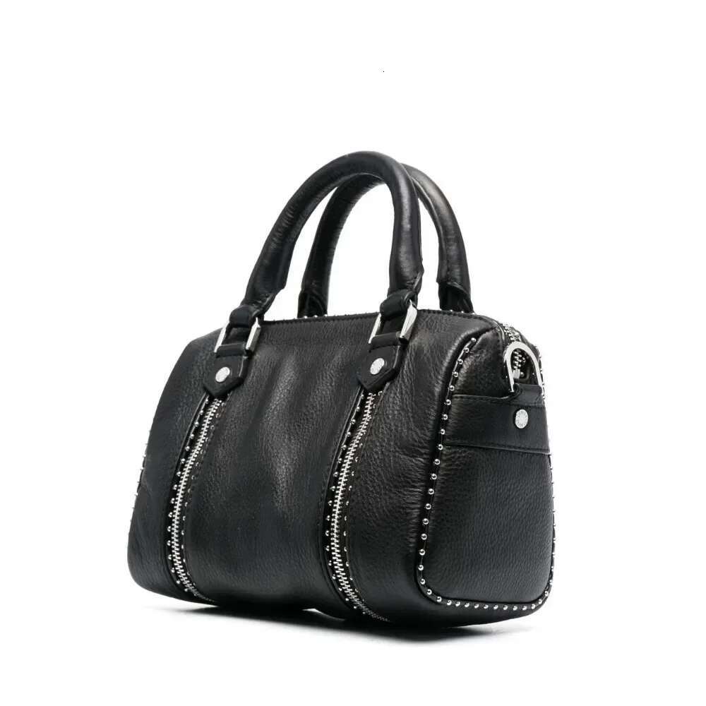 Genuine Leather Women Niche Brand Design New High Quality Fashion Handbag Light Casual Boston Vitange Wrist Bag