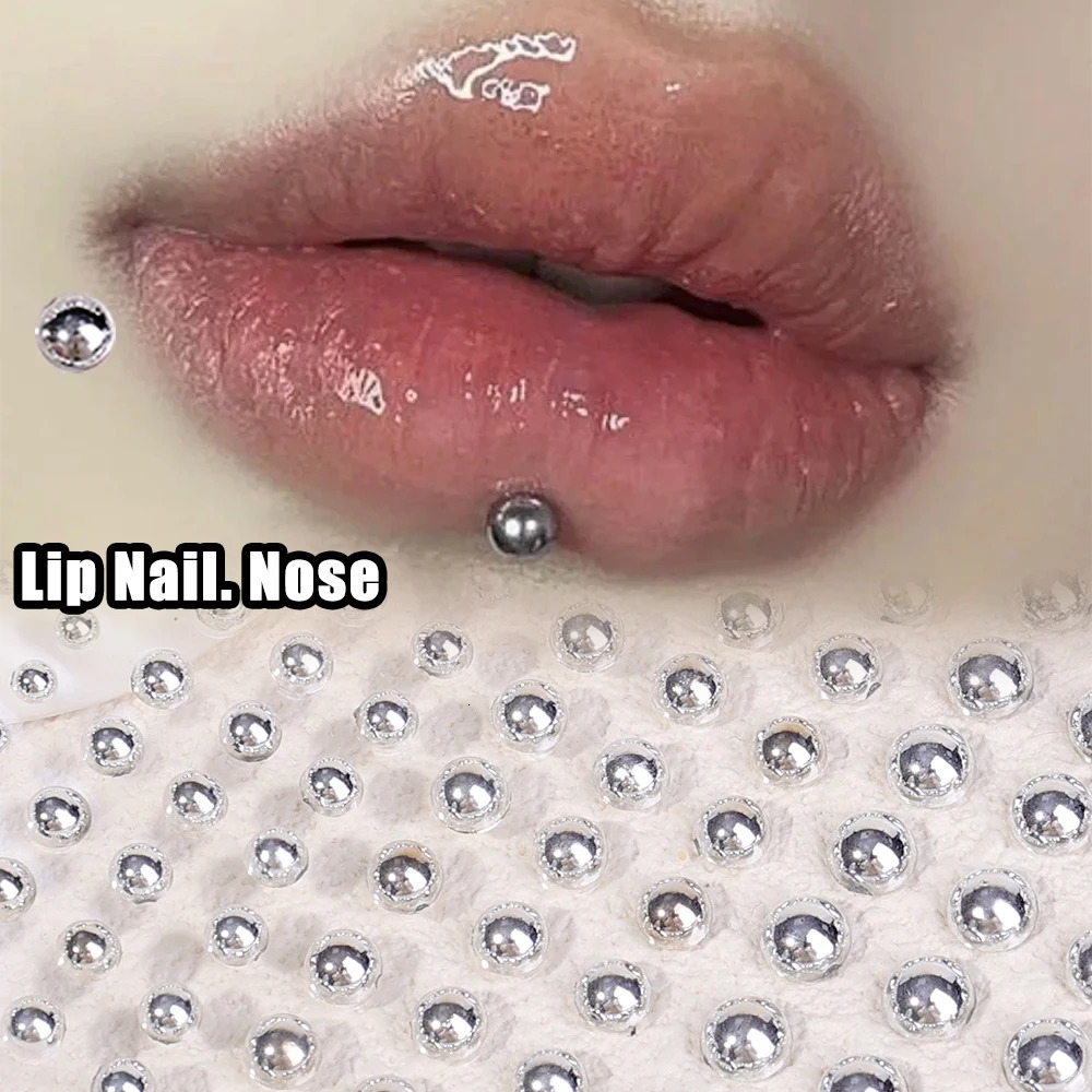 Lip Piercing Eyeshadow Face Diamonds Sticker No Need for Glitter Crystal Temporary Tattoo 3D 241230