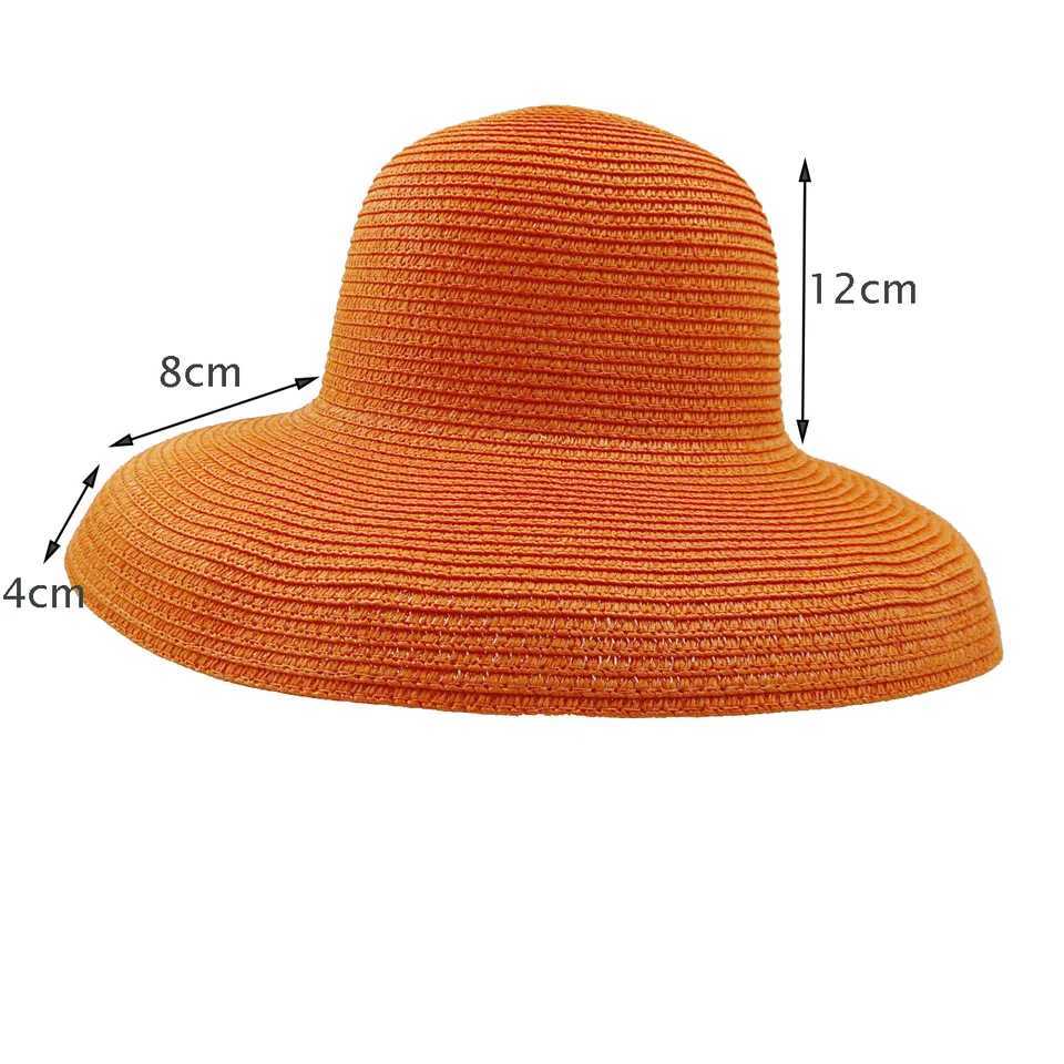 Mticolor Hat 2023 New Wens Summer Sun Hat Folding Beach Hat Big brim Travel Sunscreen Hepburn Sun Hat X250109