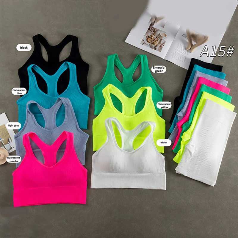 Seamless Sports Bras Set And Pants Panties For Women Female Sexy Underwear Yoga Fitness Bralette Vest Briefs 2Pcs Crop TopXJ250109