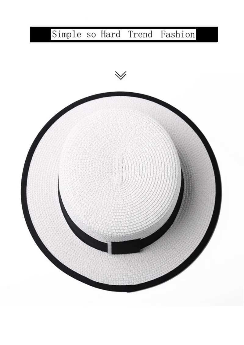 Summer Outdoor M letter rhinone flat Brim sun hat Summer Warm Bowler hat Straw hat Travel Shopping X250109