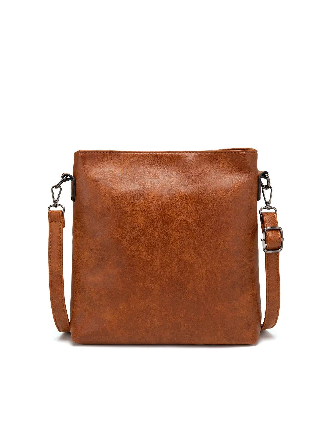 Fashionable Soft Leather Women's Tote Vintage Casual Portablelarge Capacity Crossbody Bag Fashionshopper Handbag Withtassels