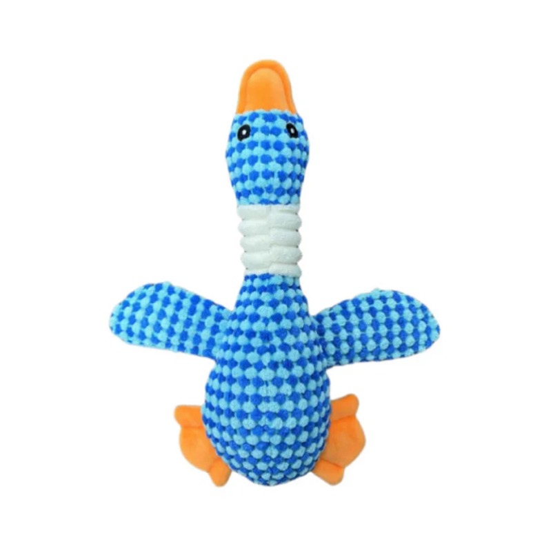 Squeaky Plush Dog Toy Pet Chew Toys for Small Medium Large Dogs Goose Shape Teeth Cleaning Dog Puppy Sounding Toy Pet Supplies