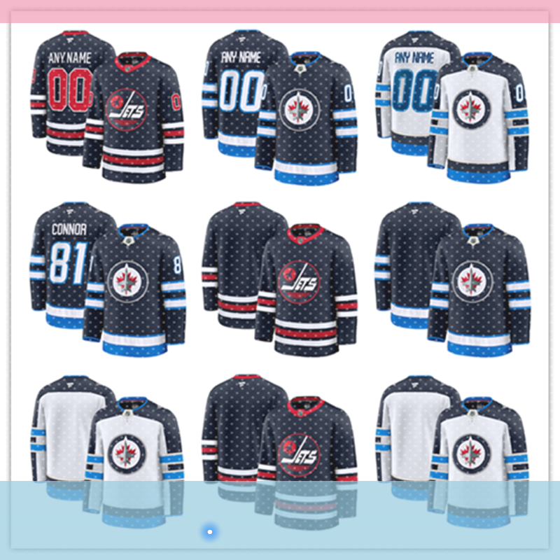 Mens custom Kyle Connors Winnipeg Jet Hockey Jersey Nino Niederreiter Vladislav Namestnikov Colin Miller Dylans Samberg Haydn Fleury Logan Mark Scheifele