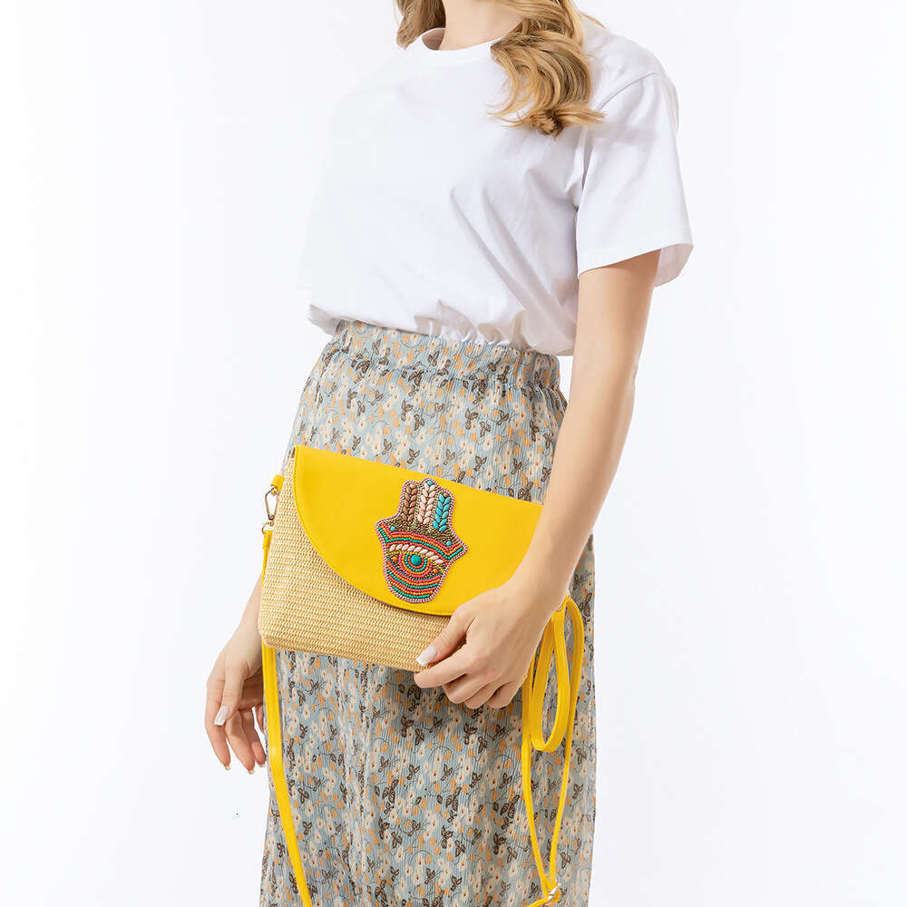 Summer Grass Handheld High Grade Exquisite Woven Crossbody Shoulder Bag Women's