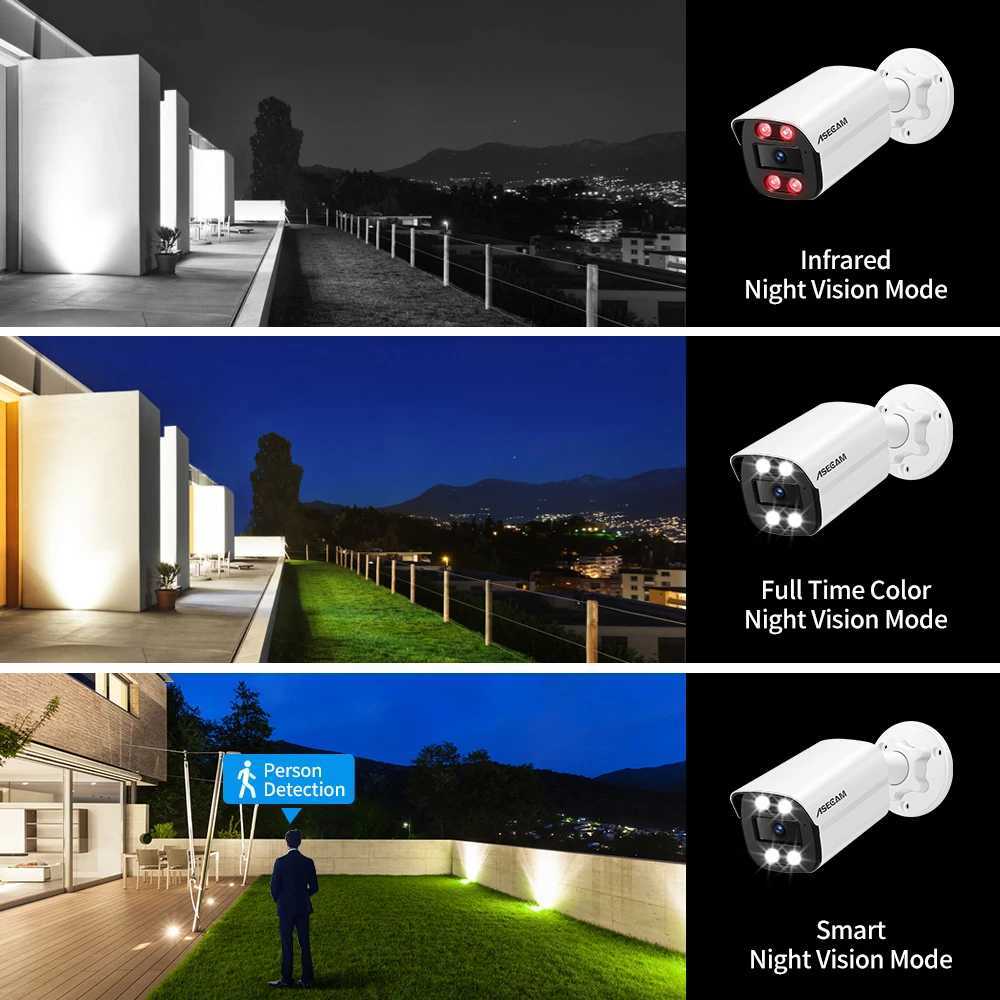 New 4K 8MP IP Camera Audio Outdoor POE H.265 Metal Bullet Home Color Night Vision Surveillance Camera X250110
