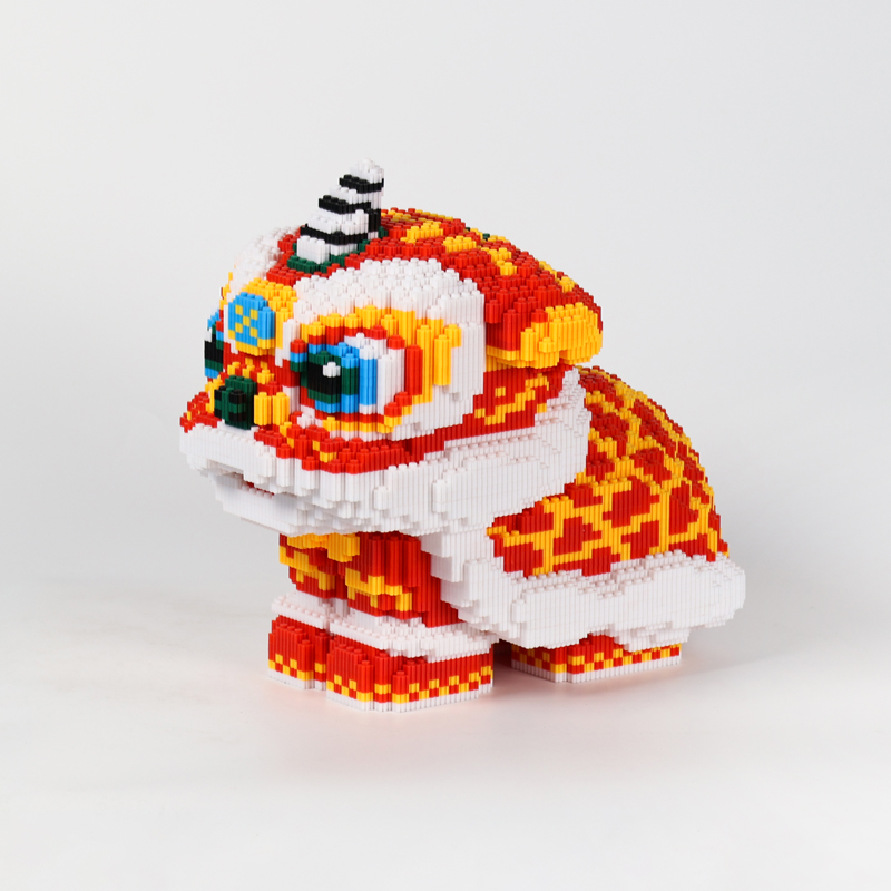 30cm high Hi Caipin Mini Lion Children Adult Puzzle Pellet Block Toys