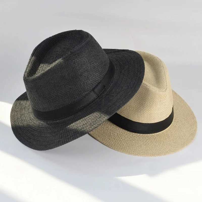 Handmade Havana vintage hat classic Panama hat unisex beach casual sun hat modern olive hat X250109