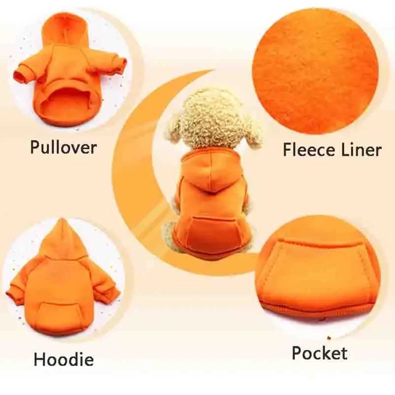Dog Winter Hooded Sweatshirt for Small and Medium Doggy Pet Coat Puppy Cat Jacket Clothes Chihuahuas French Bulldog CostumeXJ250109