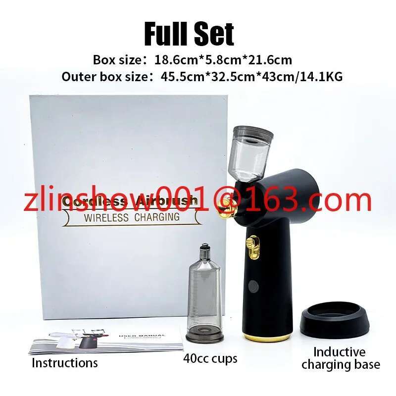 Wireless Rechargeable Cordless Scalp Care Air Brush Hair Airbrush Barber