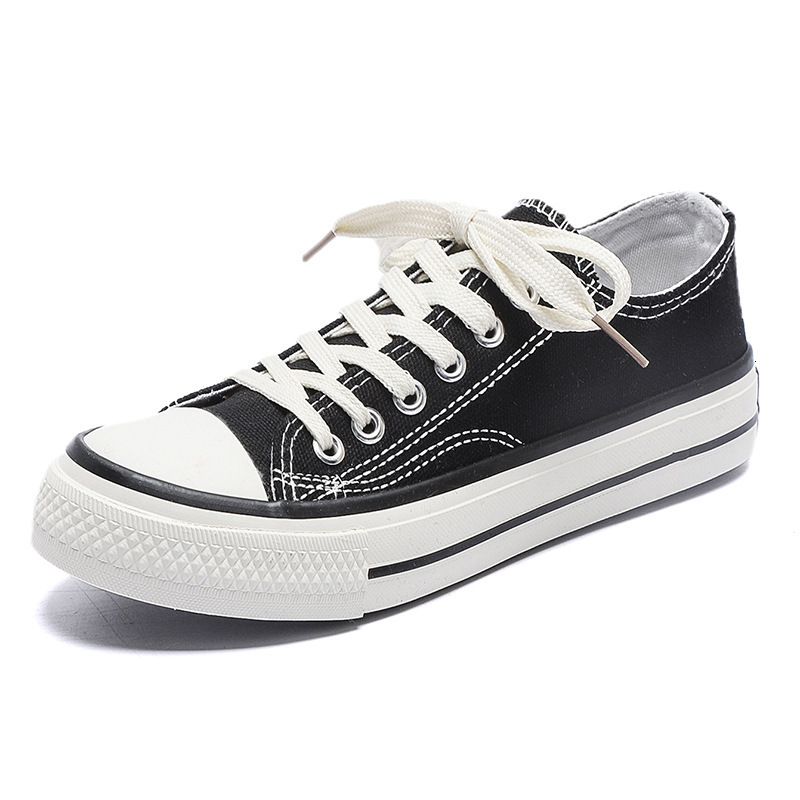 Douchuan Autumn New Canvas Shoes Women's Trendy Couple Casual Shoes Youth Board Shoes Women's Shoes Wholesale Large Sizes