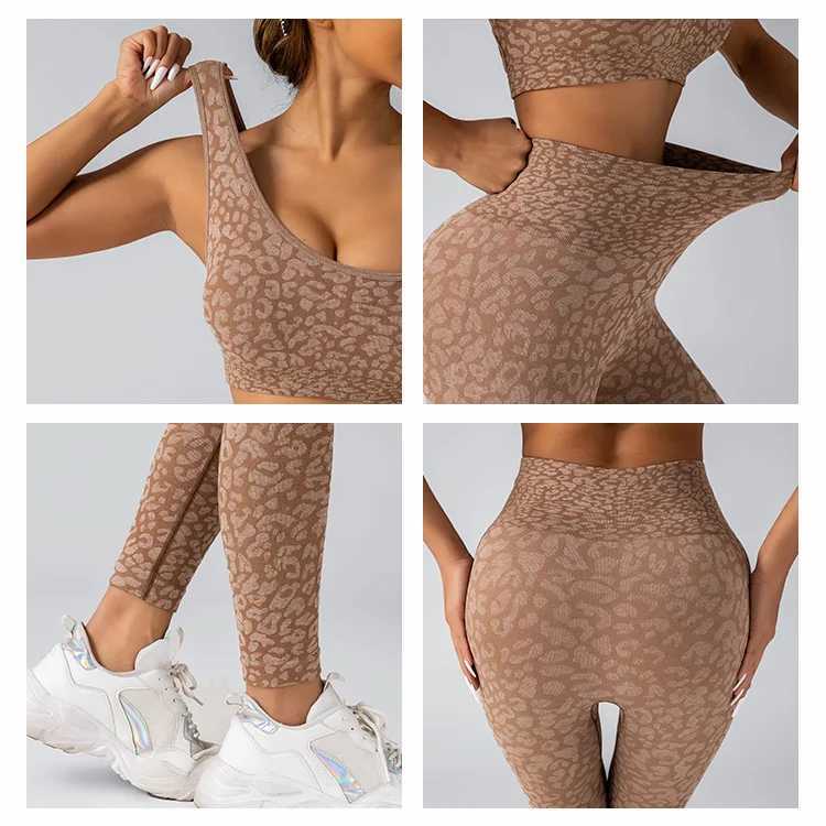 Yoga Set Leggings And Tops Fitness Sports Suits Gym Clothing Yoga Bra Seamless Leggings Running Women Tops PantsXJ250109