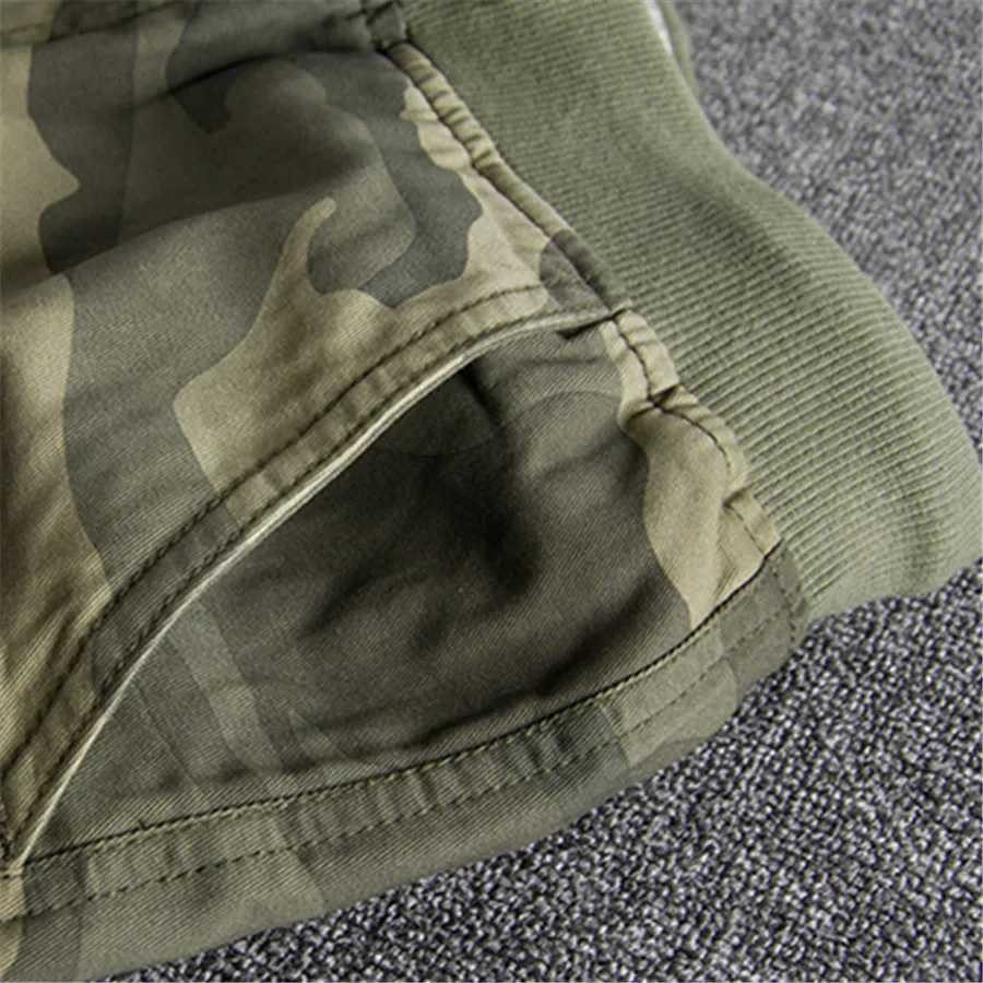 Summer Men Camouflage Shorts Casual Elastic Waist Comfort Loose Jogging Pants Cotton Cargo Gym Running Shorts Beach Shorts Z250619
