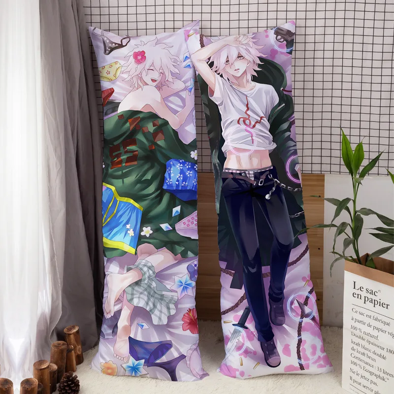 Anime Danganronpa Hugging Pillow Case Body Dakimakura Otaku Waifu Pillowcase Custom DIY Nagito Komaeda Cover Home Bedding