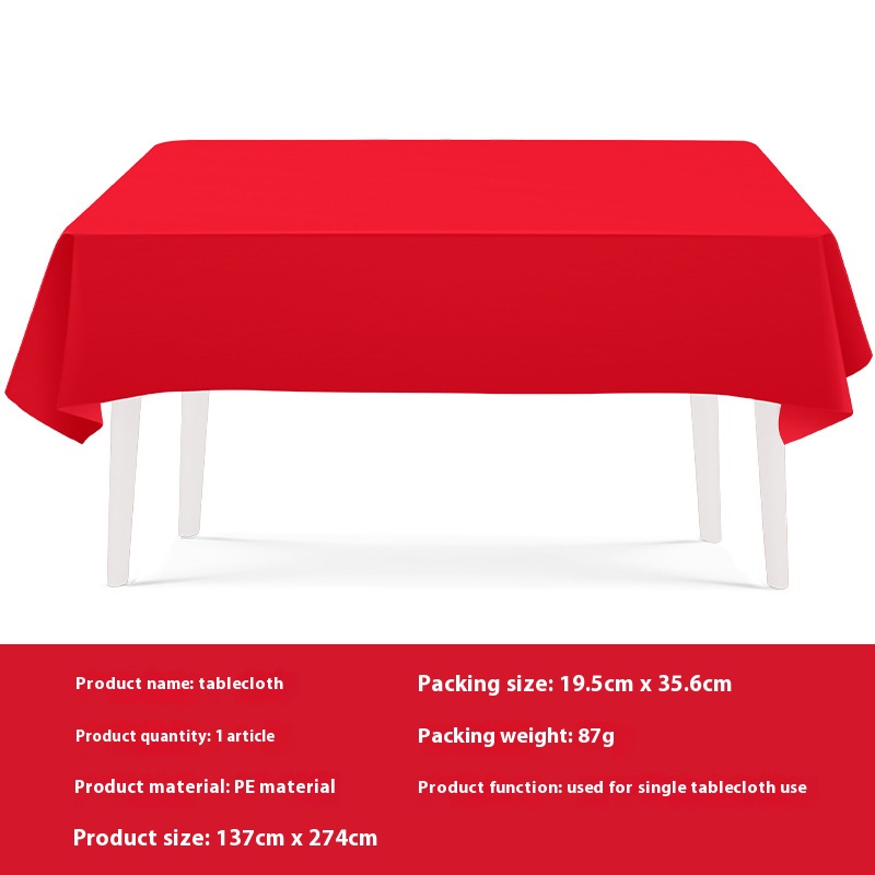 Hot selg solid color themed party red thick tray, paper cup, tissue tablecloth, disposable item