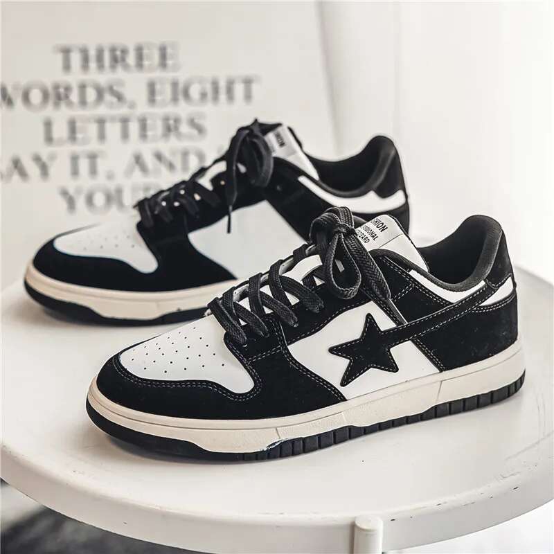 Autumn Men Casual Trend Mixed Colors Star Running Sport Ten ni s Shoes Basketball Trainers Walki ng Jog ging Sneakers