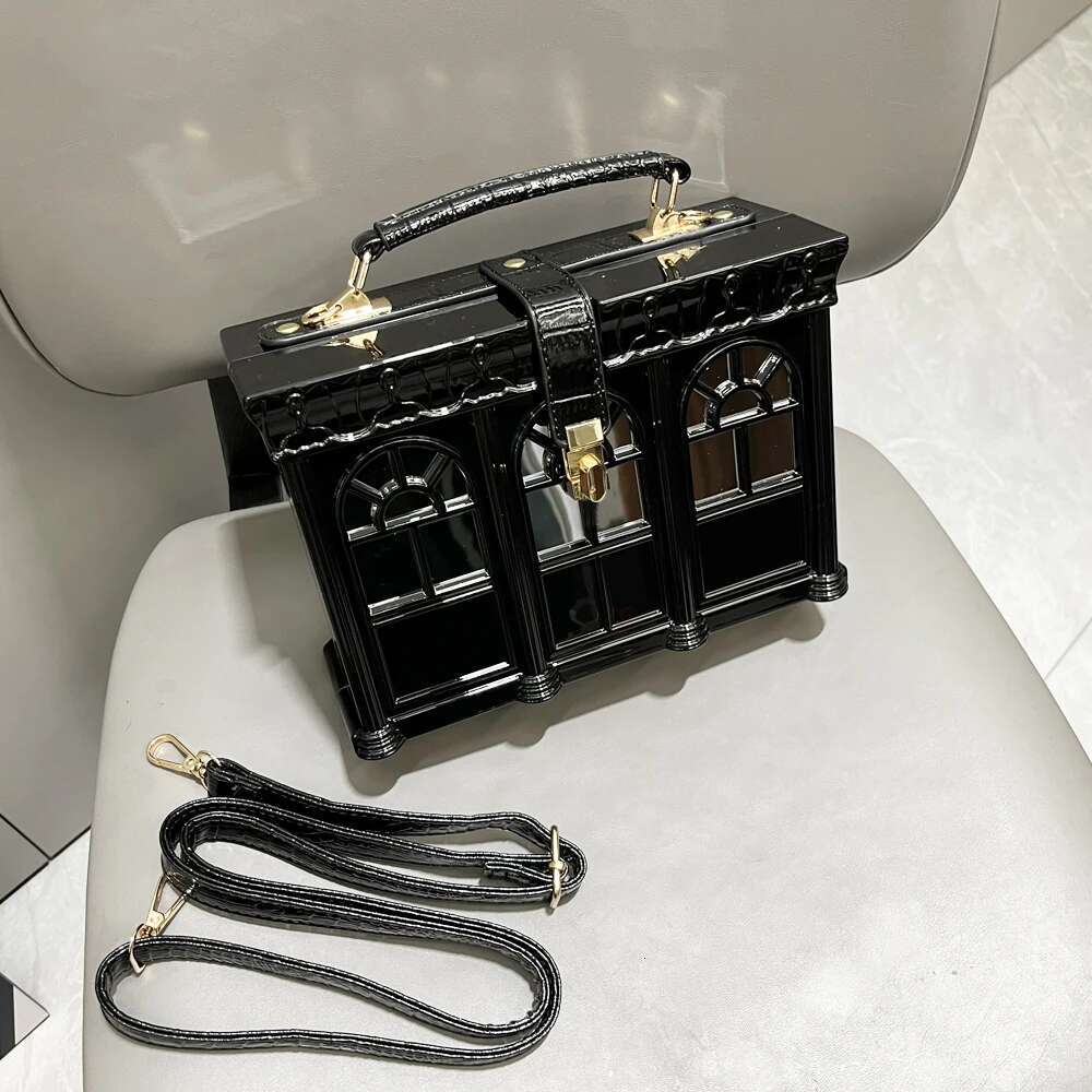 Purses And Handbags Designer Shoulder For Women Party Banquet House Shape Purse Funny Bag Evening Clutch Bag