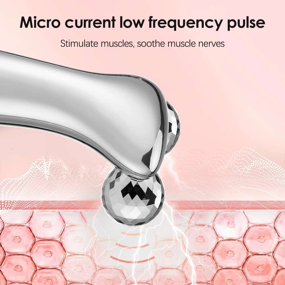 1pcs,EMS Face Massager Vibration Double Chin Removal Facial Lifting Firming Shaping Roller Body Neck Muscle Rela