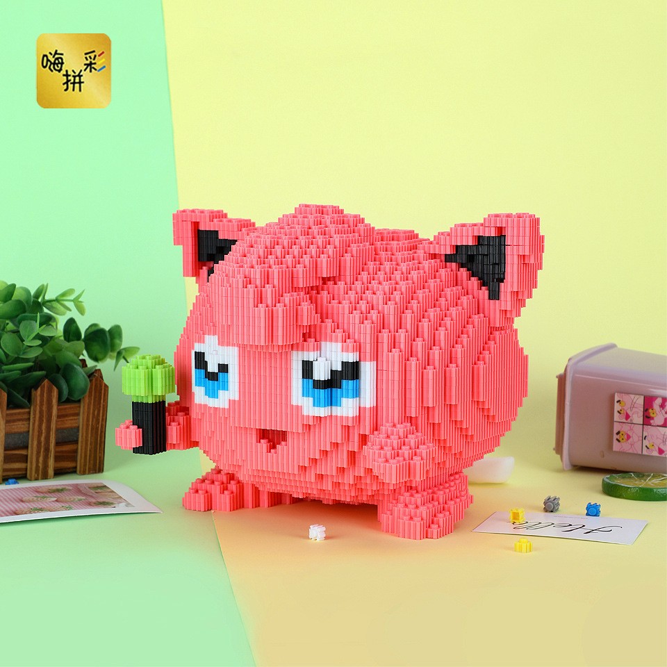 19cm high Hi Caipin Fatty Children and Adults Puzzle Pellet Building Blocks Assembly Toys