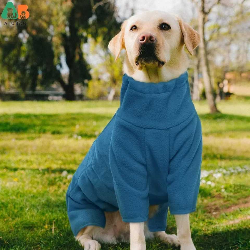 ATUBAN Dog Winter Coat Soft Fleece Pullover Pajamas Pet Windproof Warm Cold Weather Jacket Vest Cozy Jumpsuit Apparel ClothesXJ250109