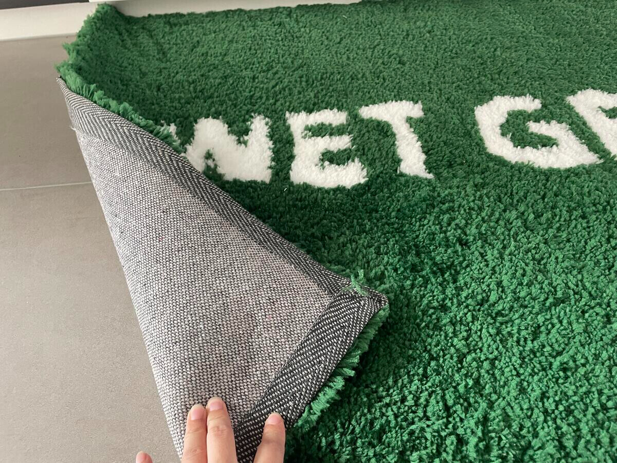 Carpet Home Furnishings Artistic Carpet Markerad WET GRASS ic Large Rug Hypebeast Collection Parlor Bedroom Playroom Handtufted Trending Floor Mat Sup
