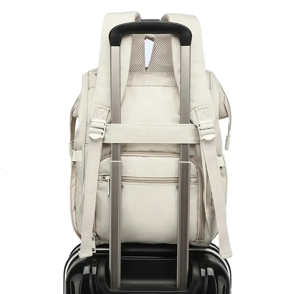 Baby Diaper Bag Mommy Bag Waterproof Backpack Outdoor Travel Powdered Milk Bag Mommy Maternity Bag Baby Products 2 Layer Gray 250106