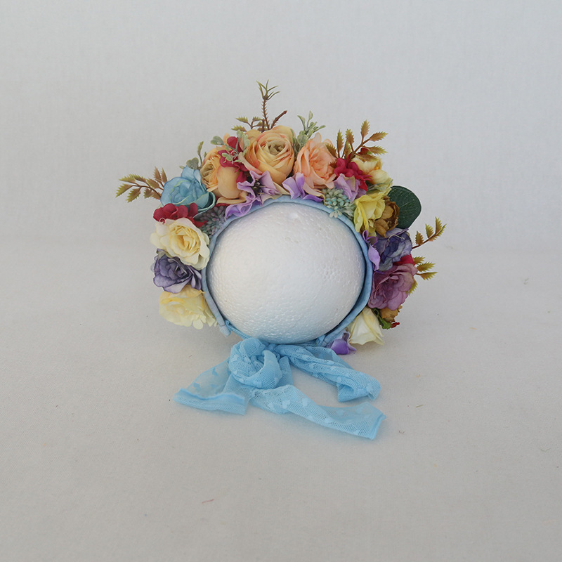 PW Baowo Childrens Pography Prop Flower Hat born Hundred Days Studio Pography Prop Hat Set 250110