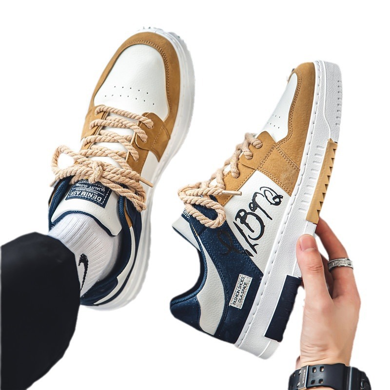 Spring new Korean version of the trend men's shoes men all match teenage student board shoes network red sports casual shoes