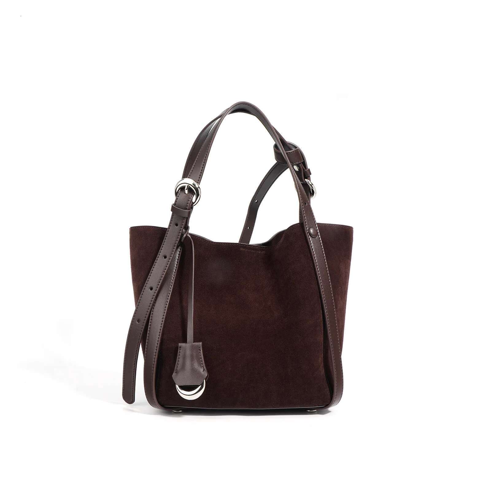 Womens Designer Bags - Chic Mini Suede Tote Handbag With Top Handle, Elegant Shoulder Bag For Winter Commuting