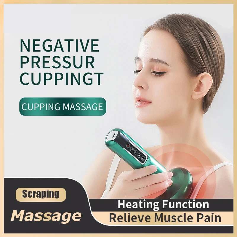 Infrared Heat Slimming Massage Therapy Electric Cupping Massager Vacuum Suction Cup GuaSha Anti Cellulite Beauty Health Scraping