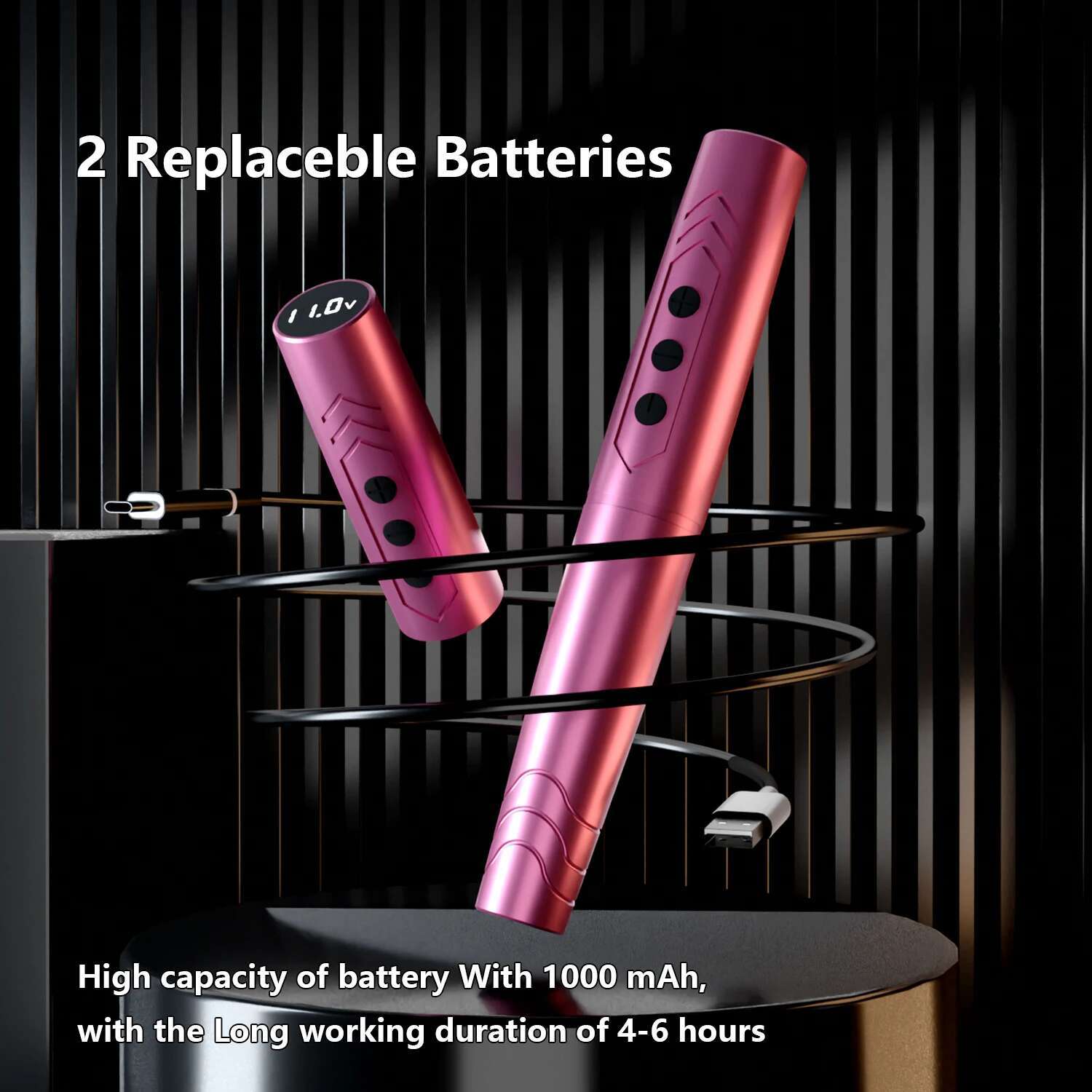 Naom Two Module Battery Wireless Tattoo hine Pen Makeup Eyeer Lip Tool Micro Pigmentation Semi Permanent