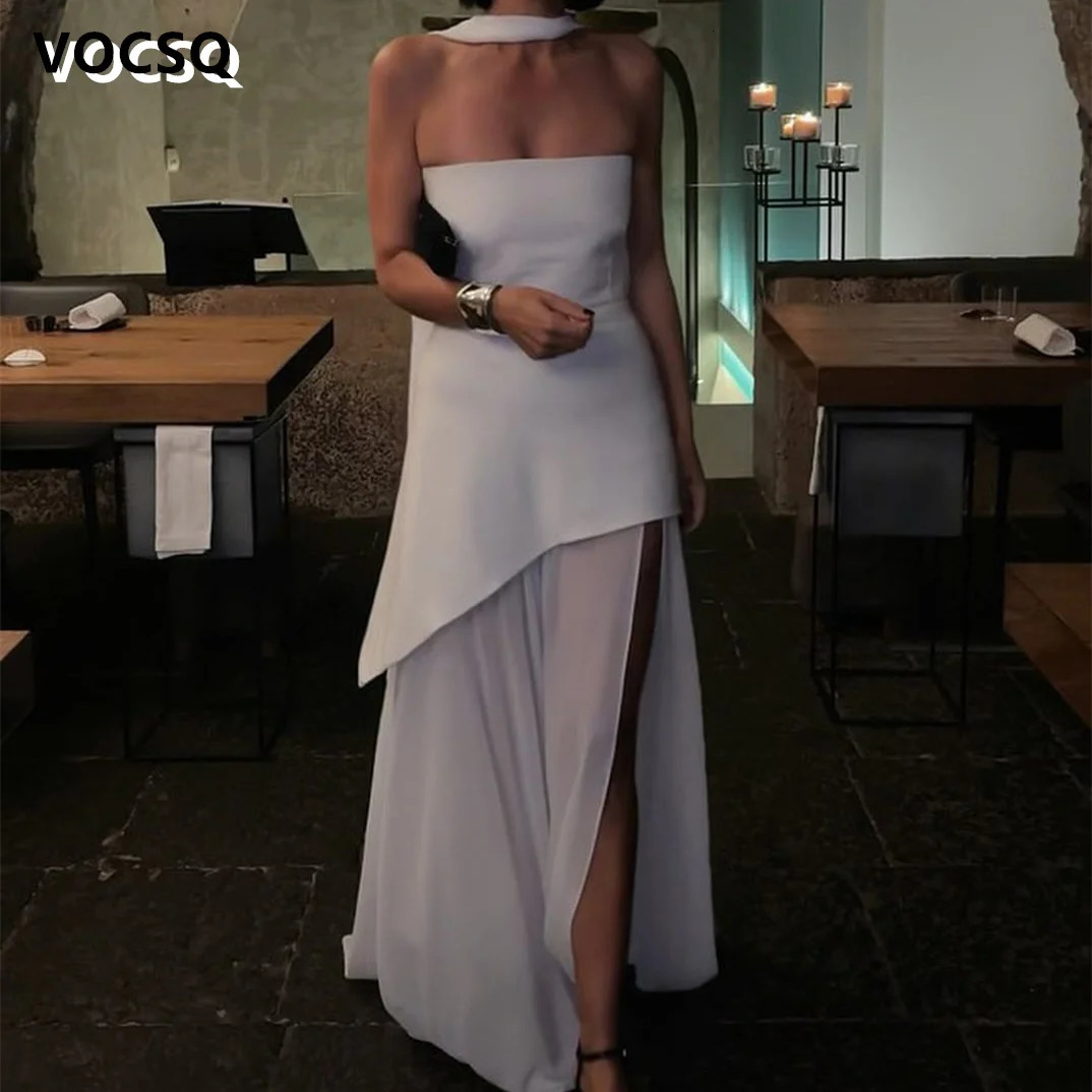 Elegant Prom Dress for Women A Line Sleeveless Slit Evening Vestidos De Noche vestidos de fiestas elegantes mujer 250106