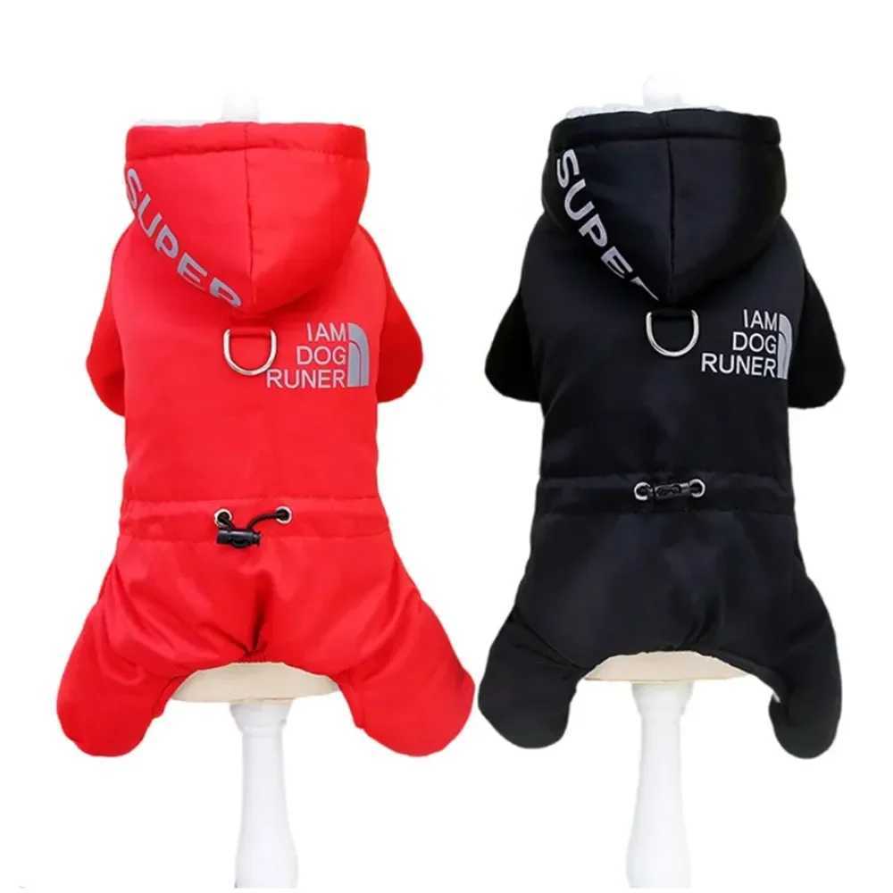 Small Dog Coat Waterproof Puppy Down Jacket Padded Coat with Hooded Reflective Winter Snowproof 4 Legs Pet Clothes for Dogs CatsXJ250109