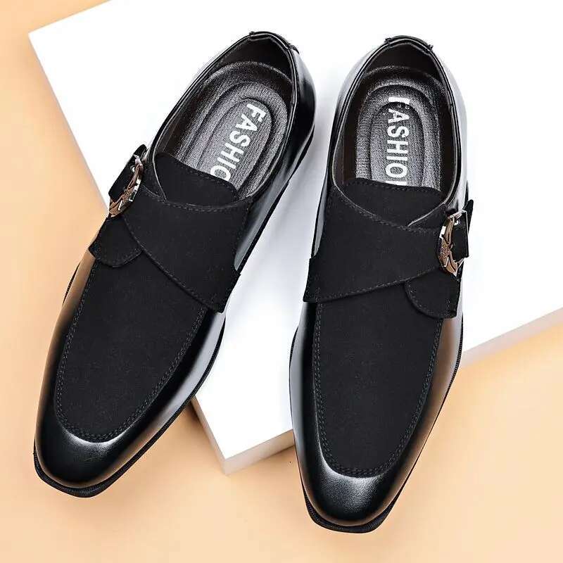 Men's Leather Shoes Pointed Toe Male Casual Loafers Shoe Cowhide Classic Original Retro Free Delivery Shipping Low Price Elegant