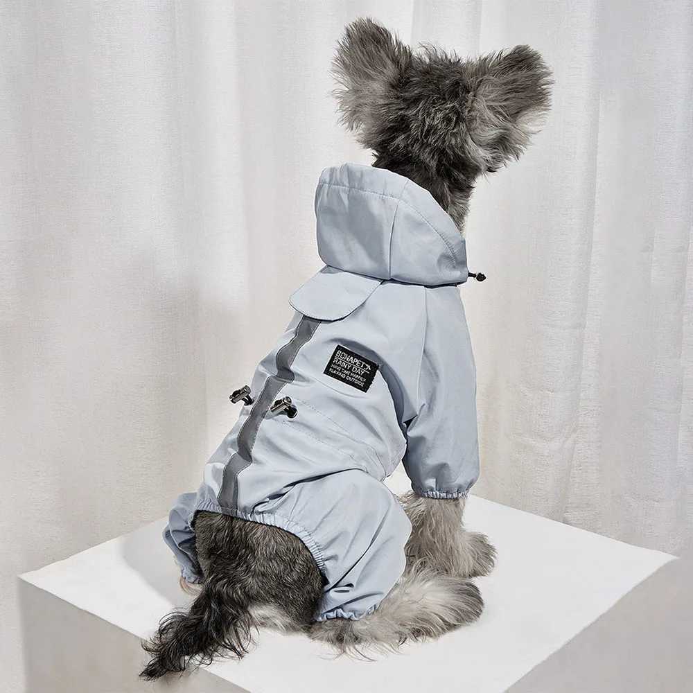 Waterproof Dog Clothes Reflective Dog Raincoat Soft Impermeable Polyester Jacket for Small Dogs Pet Puppy Outfits Perro AbrigoXJ250121