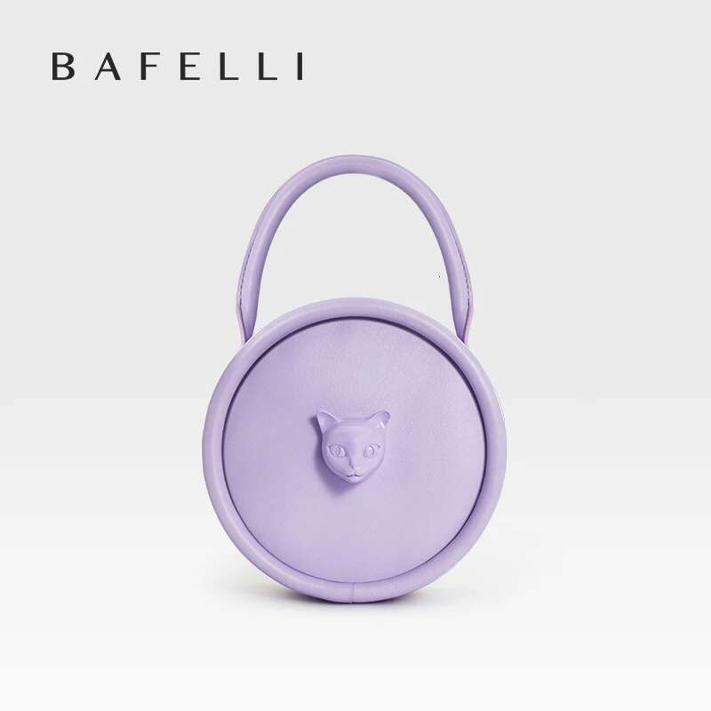 2023 NEW BOWG STYLE HANDHELD CAT Women's BAG BRAND ORIGINAL DESIGNER HANDBAG SHOULDER GENUINE LEATHER PURSE