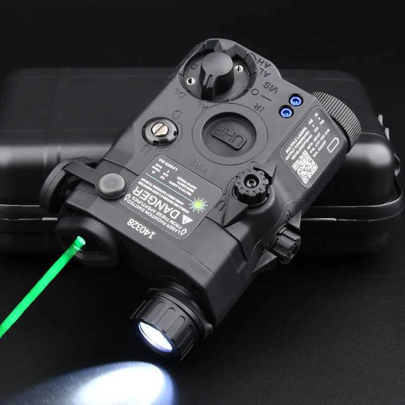 Tactical Air Gun UHP AN PEQ 15 PEQ-15 LA5C Red Dot Green Laser Indicator Infrared Weapon Reconnaissance LED AR15 Light Suitable for 20MM Rail M250110