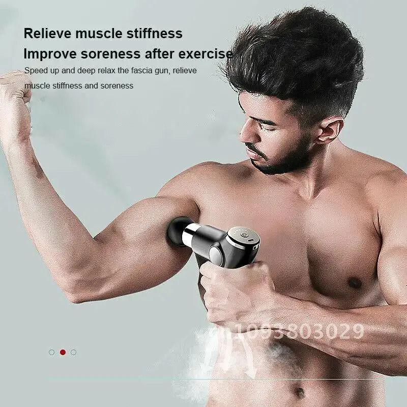 Massage Gun Portable Percussion Pistol Massager For Body Relaxation Relief Tissue Pain Fitness Deep Neck Muscle Gout 250108