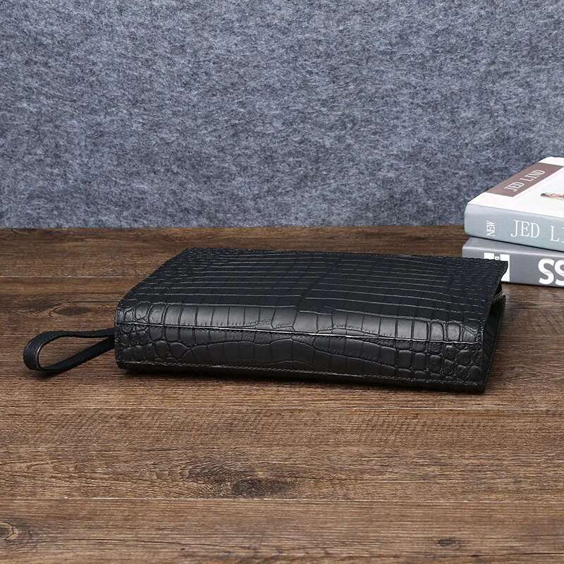 High Quality Men's Clutch Genuine Leather High-Capacity Cowhide Bag
